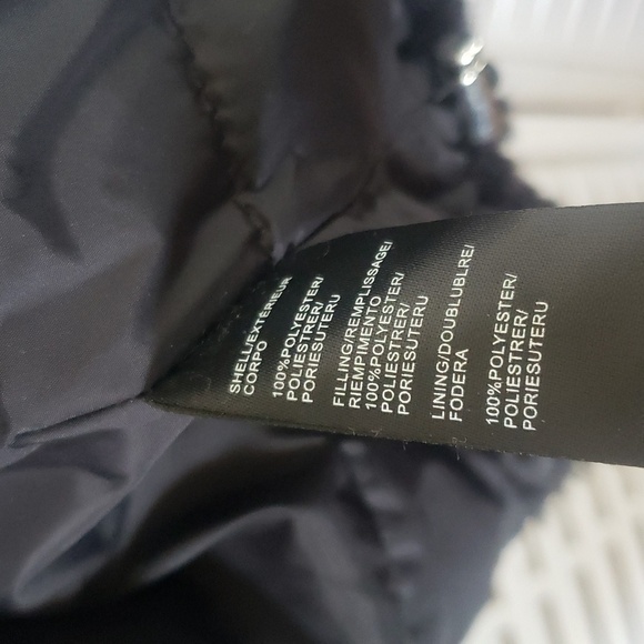 Rebecca Minkkoff Black Fuzzy  Full Zip Lined Women's Jacket Size L - Picture 7 of 7